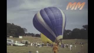 Hot Air Balloon Festival Holker Hall Cumbria 1983 old cine film 281 [upl. by Cavanagh]