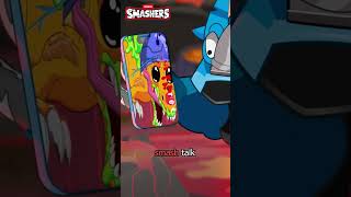 You Will Pay For This Threehorn 🦖🦕 Shorts Smashers  Smasher Dinosaur Action Cartoons [upl. by Sinnylg839]