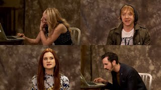 Harry Potter cast doing the Pottermore House Test full video [upl. by Nahgaem177]