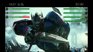 Autobots vs Decepticons with health bars  Transformer the last knight [upl. by Ellenwahs]