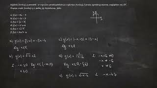 190 Wykres funkcji g powstał w wyniku przekształcenia wykresu funkcji f przez symetrię osiową [upl. by Doti628]