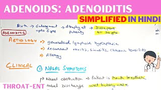 Adenoids  Adenoiditis  Hindi  ENT [upl. by Enileqcaj418]