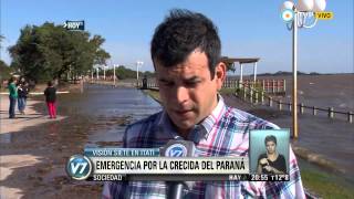 Visión 7  Emergencia por la crecida del Río Paraná [upl. by Nyrual]