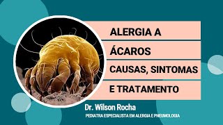 Alergia a Ácaro  Causas Sintomas e Tratamento  Dr Wilson Rocha [upl. by Carlock555]