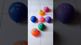 Colourfull Emoji Balloon Popping Reverse asmr satisfying [upl. by Evette]