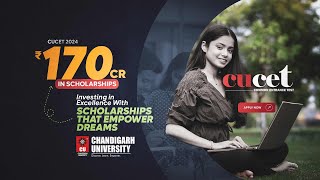 CUCET 2024  Early Bird Scholarship at Chandigarh University  CU Admissions  Placements [upl. by Lilian]