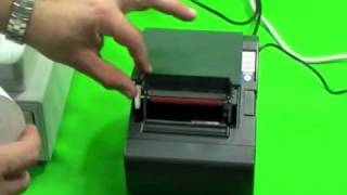 How to change the paper roll on the TM200 kitchen printer [upl. by Standley]