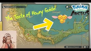 A TASTE OF HONEY GUIDE Where to find the Combees  Pokemon Legends Arceus [upl. by Dukie]