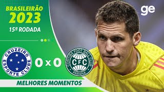 CRUZEIRO 0 X 0 CORITIBA  MELHORES MOMENTOS  15ª RODADA BRASILEIRÃO 2023  geglobo [upl. by Wilie]