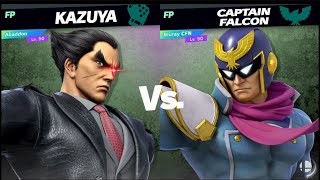 Amiibo Battles Kazuya vs Captain Falcon Abaddon vs Bluray CFN [upl. by Leunam]