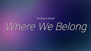 한국어 가사 해석  Lyrics in Korean Kosling amp Waxel  Where We Belong [upl. by Azarcon]