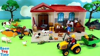 Playmobil Country Take Along Farm Stable Playset with Fun Animals Toys For Kids [upl. by Aisatana]