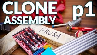 Prusa i3 MK2 3D printer clone live assembly p1 Yaxis [upl. by Rehpoitsirhc564]