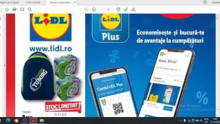 Catalog LIDLMega oferteCum sa faci CARDUL LIDL PLUSbaby lorry [upl. by Sudhir613]