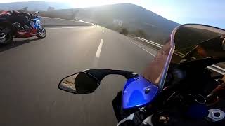 YAMAHA R6 DRİVİNG  AKRAPOVİC EXHAUST [upl. by Matthaus]