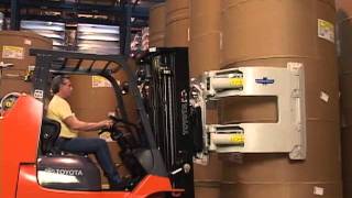 Cascade Paper Roll Clamps  Lift Truck Roll Handling [upl. by Janiuszck734]