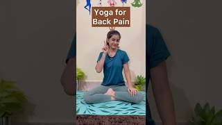 Back Pain Relief Yoga  Easy Stretches for Lower Back Pain backpain backpainrelief yoga wellness [upl. by Foscalina]