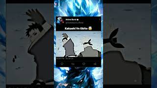 Kakashi Vs Obito 🤯  shorts shortvideo naruto narutoshippuden kakashi obito viral [upl. by Jamnes]