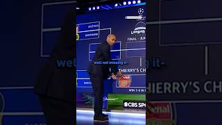 Thierry Henry fills out his UCL bracket 🤣 [upl. by Wright]