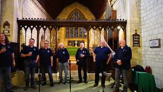 Kings Pond Shantymen sing Fathom The Bowl at St John the Baptist Church Greatham [upl. by Ojok]