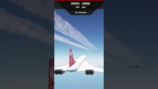 Tesla Concorde Overtaking Emirates A380  MSFS 2020  concorde [upl. by Ecadnak563]