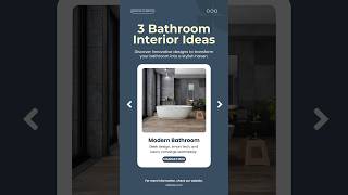 3 Bathroom Interior Ideas🏘️🥳  shorts short interiordesign ashortaday viral [upl. by Enyamrahc]