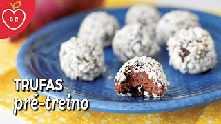 TRUFAS DE BATATA DOCE  Ideal para prétreino Sem glúten Sem lactose [upl. by Llyrpa]