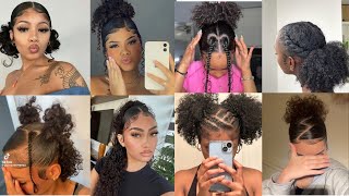 💖Cute Quick curly hairstyles natural hairstyles compilation [upl. by Acirema]