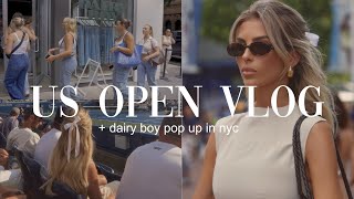 us open vlog  dairy boy nyc pop up [upl. by Noyerb]