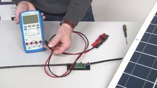 Solar panel measurement opencircuit voltage amp shortcircuit current [upl. by Dorr]