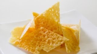 How To Make Parmesan Chips  Crisps  Video Recipe [upl. by Attenehs124]