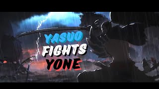 YASUO FIGHTS YONE THE BETTER VERSION [upl. by Eimorej]