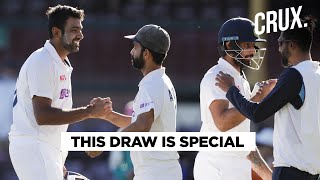 India vs Australia  Why The Draw In Sydney Is A Moral Victory For India  CRUX [upl. by Llenehs]