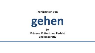 GEHEN  to go  يذهب  Konjugation deutscher VerbenConjugation of German verbs [upl. by Feinstein83]