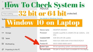 How To Check If Your Computer is 32 Or 64 Bit [upl. by Inigo]