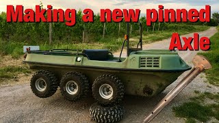 Making a New Pinned Axle Argo 8x8 ATV Project 🛠️💪 ArgoATV DIY axlebolt atvracing atvsports [upl. by Sikleb]