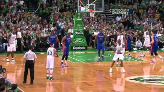 Delonte West amazing three point passshot vs Pistons Apr 3 2011 [upl. by Normi532]