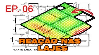 🏗EP6  CALCULO DE EDIFÍCIO COMPLETO  REAÇÕES DA LAJES  PARTE 1 [upl. by Eckmann]