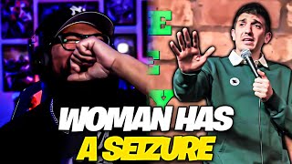 First Time Watching Andrew Schulz  Woman Has A Seizure At My Show Reaction [upl. by Lede616]