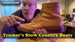 Trickers Stow Country Boots on Derek Does [upl. by Niraa]