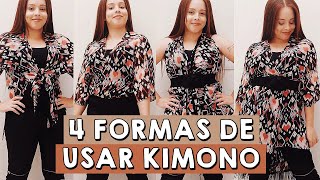 4 FORMAS DE USAR KIMONO  DAIENE CALMON [upl. by Aber]