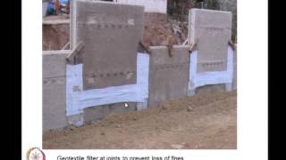 Mod01 Lec10 Construction Aspects of Geosynthetic Reinforced Soil Retaining Walls [upl. by Atilef]