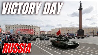 VICTORY DAY PARADE 2024 Rehearsal live in St Petersburg Russia [upl. by Tito22]