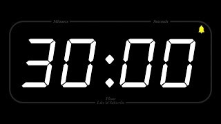 30 MINUTE  TIMER amp ALARM  Full HD  COUNTDOWN [upl. by Michella]