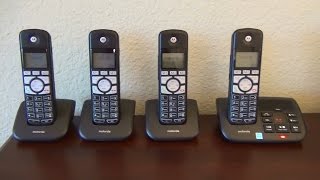 Motorola K70 DECT 60 Cordless Phone K704B  K703B  K702B  K701B Review [upl. by Kimitri]