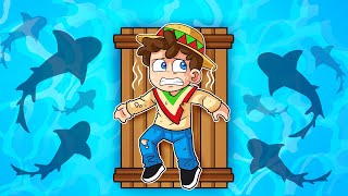 Intenté SOBREVIVIR 100 DIAS en el MAR 😨🦈🌊 SILVIOGAMER MINECRAFT PERO [upl. by Rola]