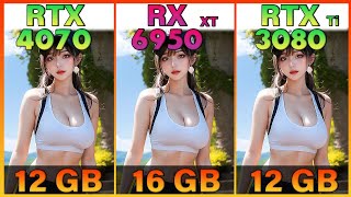 RTX 4070 SUPER vs RX 7800 XT vs RX 6950 XT [upl. by Nirtiak]