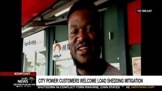 City Power customers welcome load shedding mitigation [upl. by Annaer]