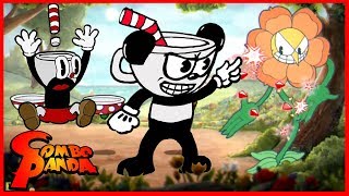 CUPHEAD Episode 2 Halloween Trick or Treat Challenge Lets Play Steam Game with Combo Panda [upl. by Ayouqes510]