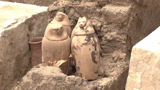 Egyptian Dig Turns Up Incredible Discoveries [upl. by Notyal16]